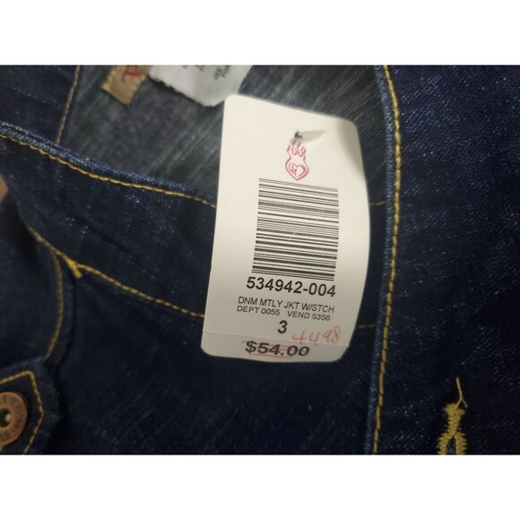 Paris Blues Denim Jacket - Size 3 - 98% Cotton 2% Spandex - Women's Stretch Jean - Picture 9 of 10